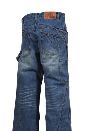 ENDRICK DAMAGED DENIM PANTS / LT. BLU 