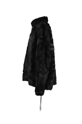 RABBIT FUR JACKET / BLACK