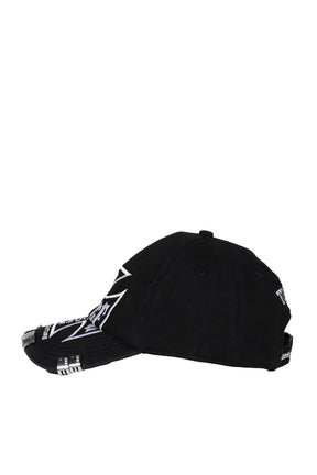 CAMO SPLIT MOTO COUTURE CAP (EXCLUSIVE) / BLK CAMO