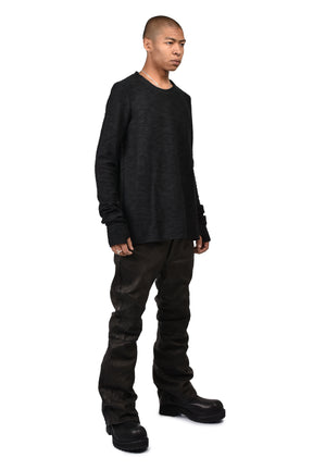 MOTO FLARE TROUSER / BLK