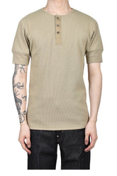 RIB HENLEY TOP / SAGE