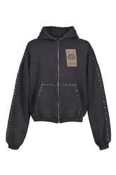 SANTA UNION BASIC ZIP UP HOODIE / VTG GRY