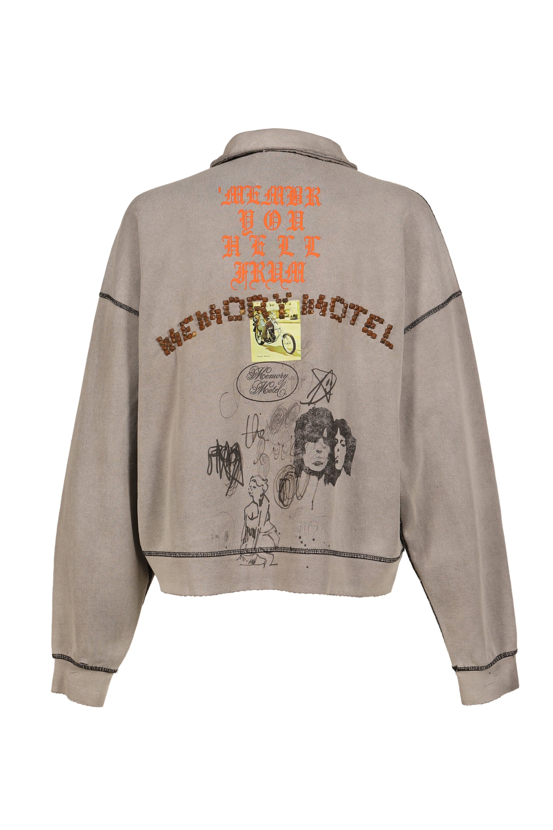 SORRY 'BOUT THAT 1/4 ZIP CREWNECK / GRY