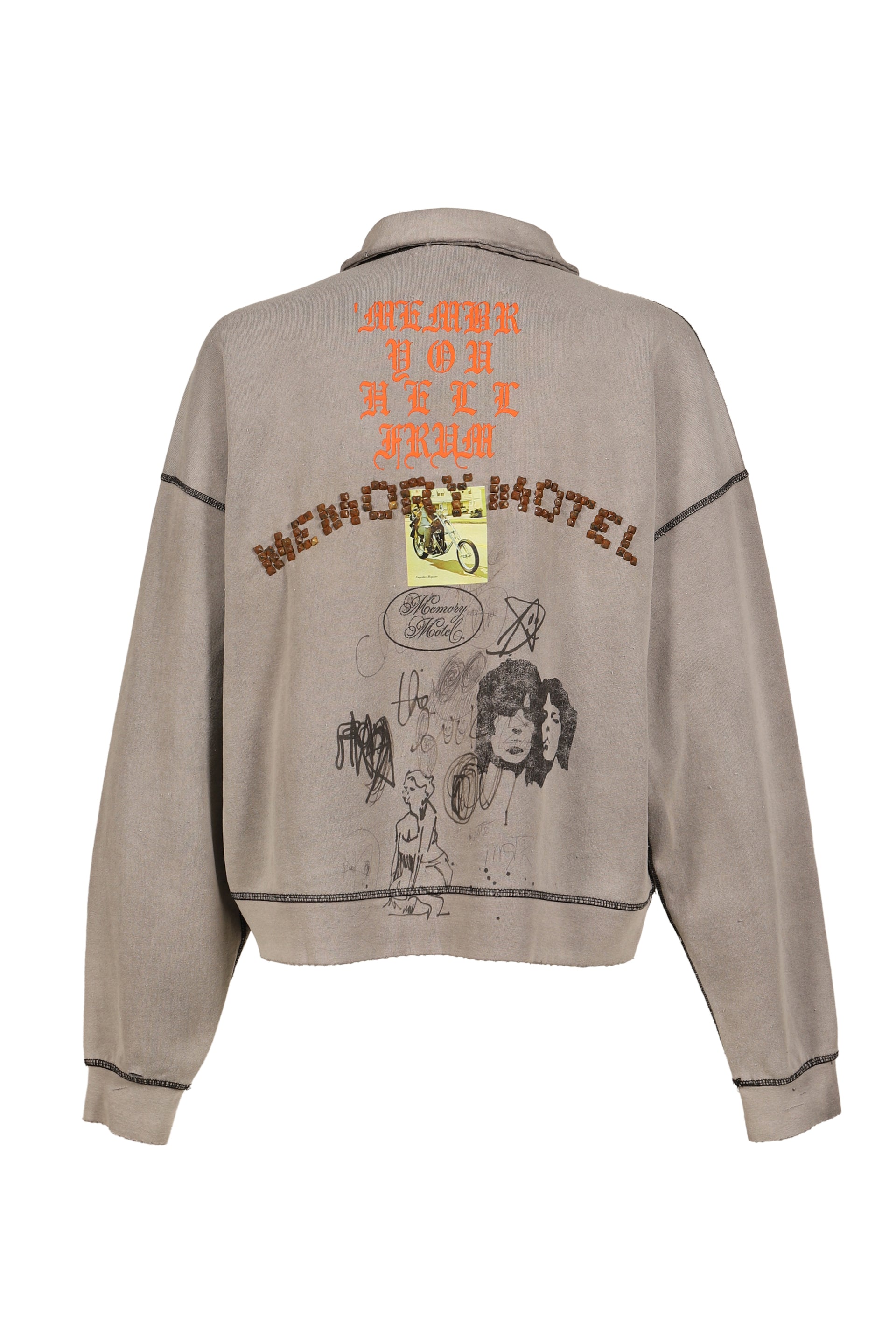 SORRY 'BOUT THAT 1/4 ZIP CREWNECK / GRY