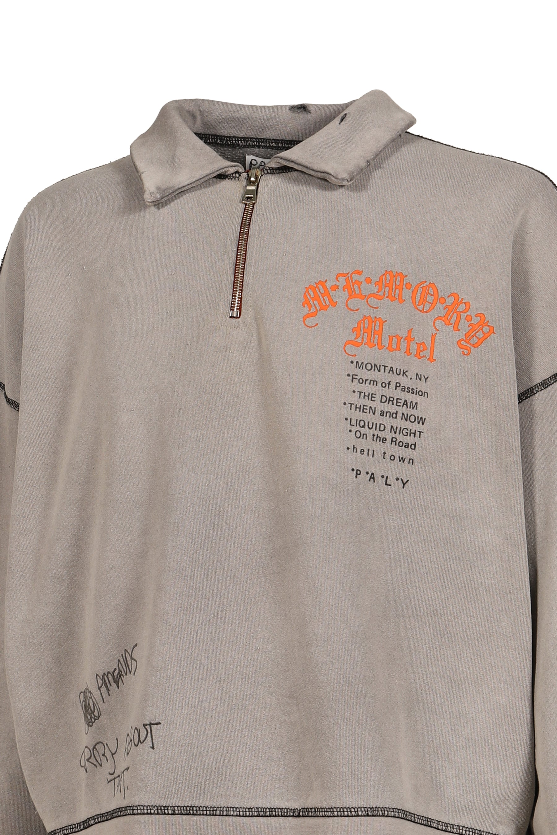 SORRY 'BOUT THAT 1/4 ZIP CREWNECK / GRY