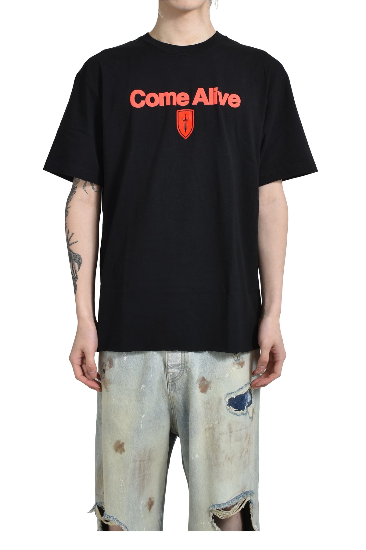 × 6LACK COME ALIVE TEE / BLK