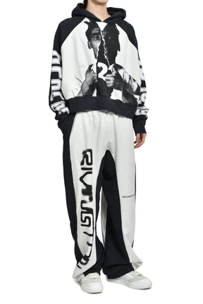 OPEN UP AGAPE HOODIE / BLK / HEATHER