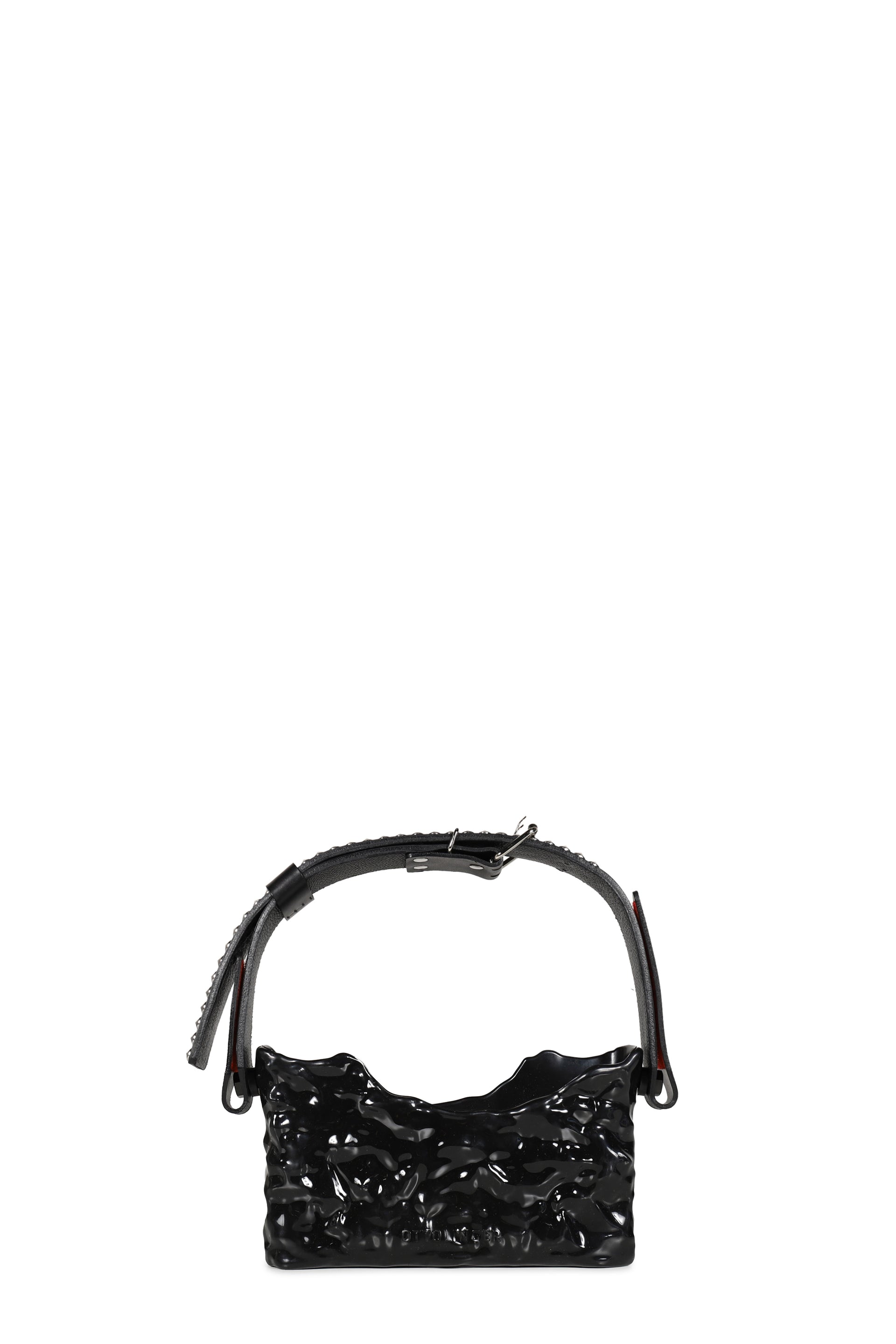 STUDDED BAGUETTE BAG / BLK
