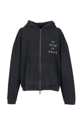 ISWT ZIP HOODIE / BLACK