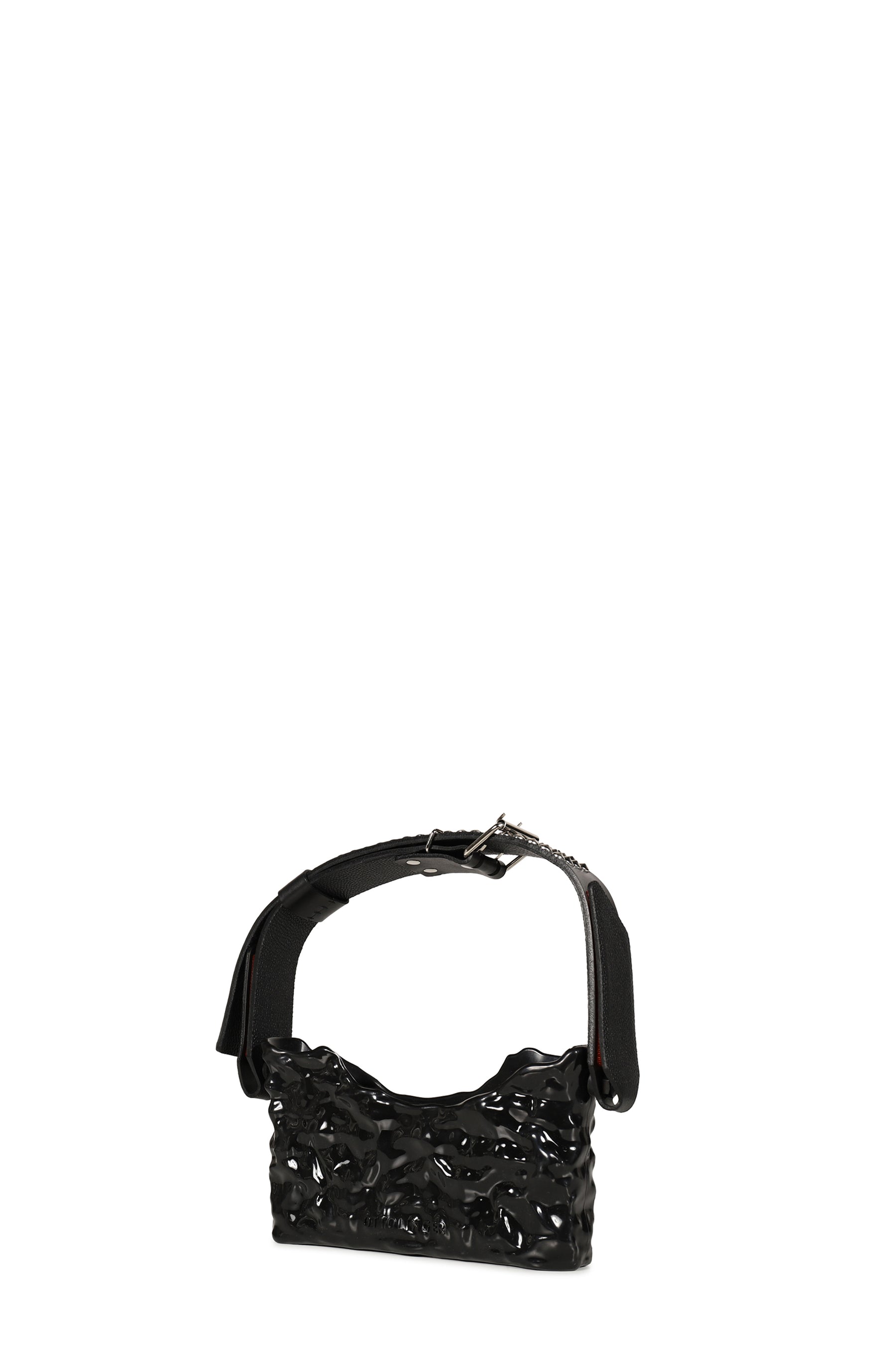 STUDDED BAGUETTE BAG / BLK