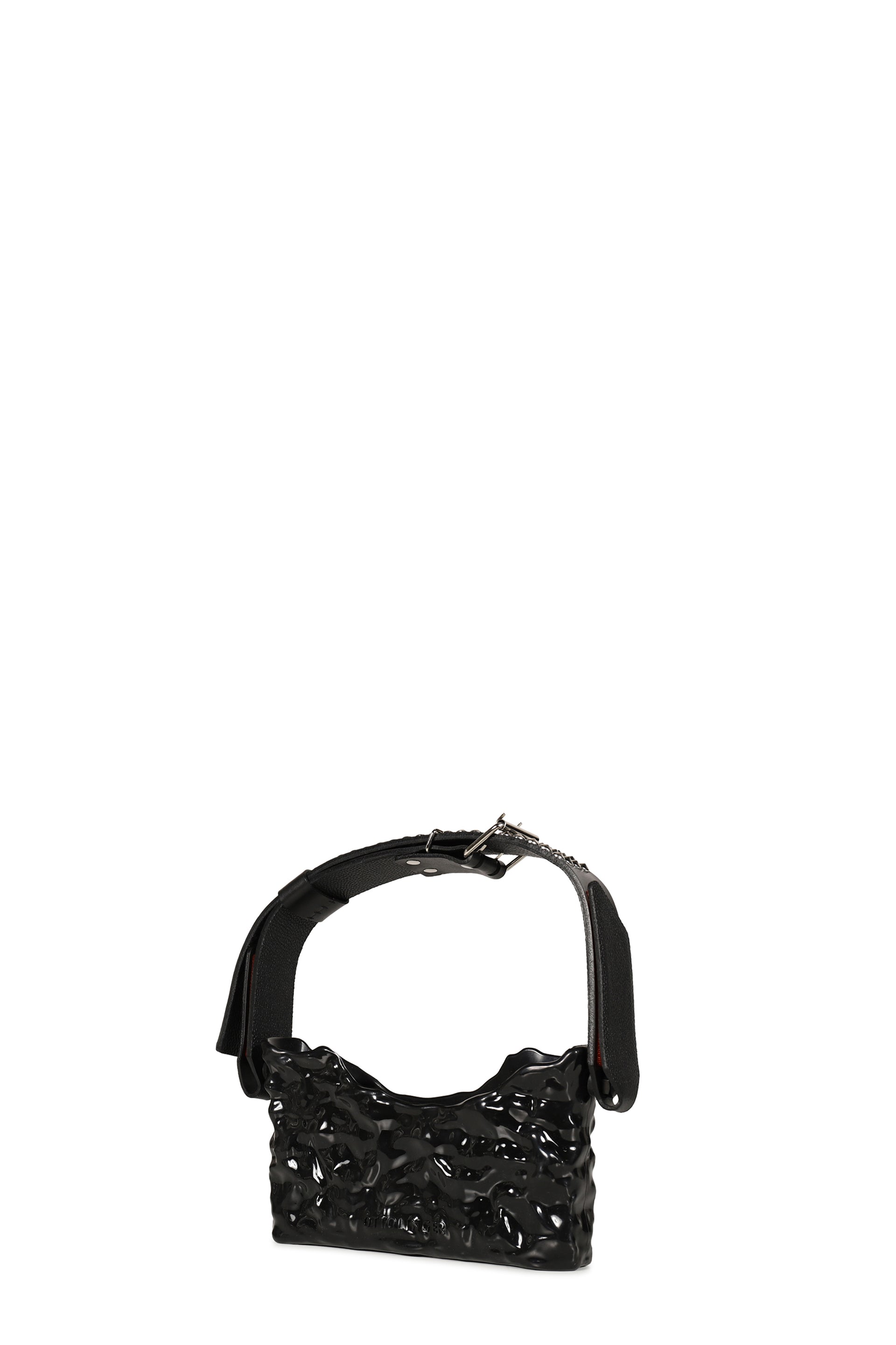 STUDDED BAGUETTE BAG / BLK