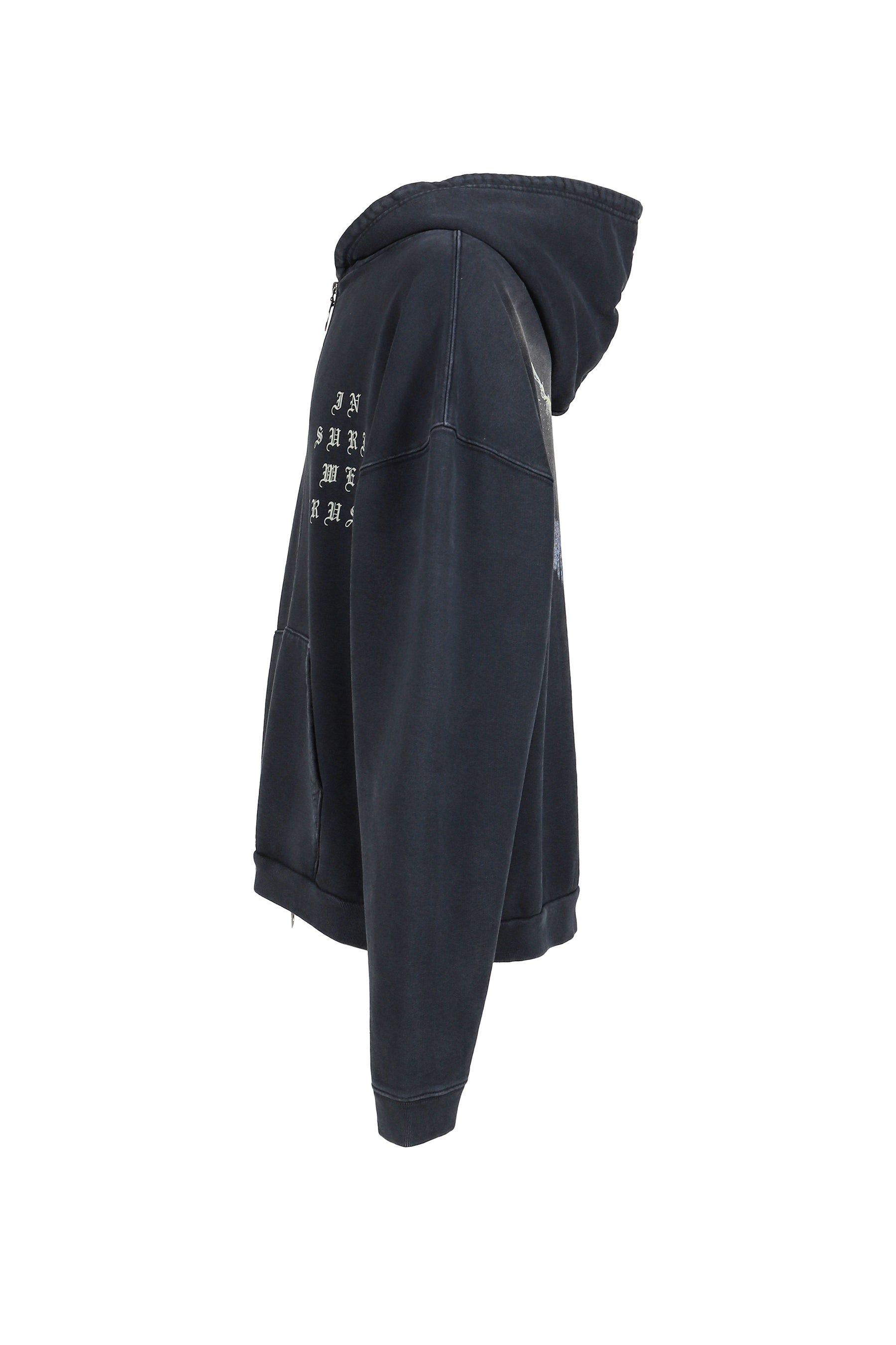 ISWT ZIP HOODIE / BLACK