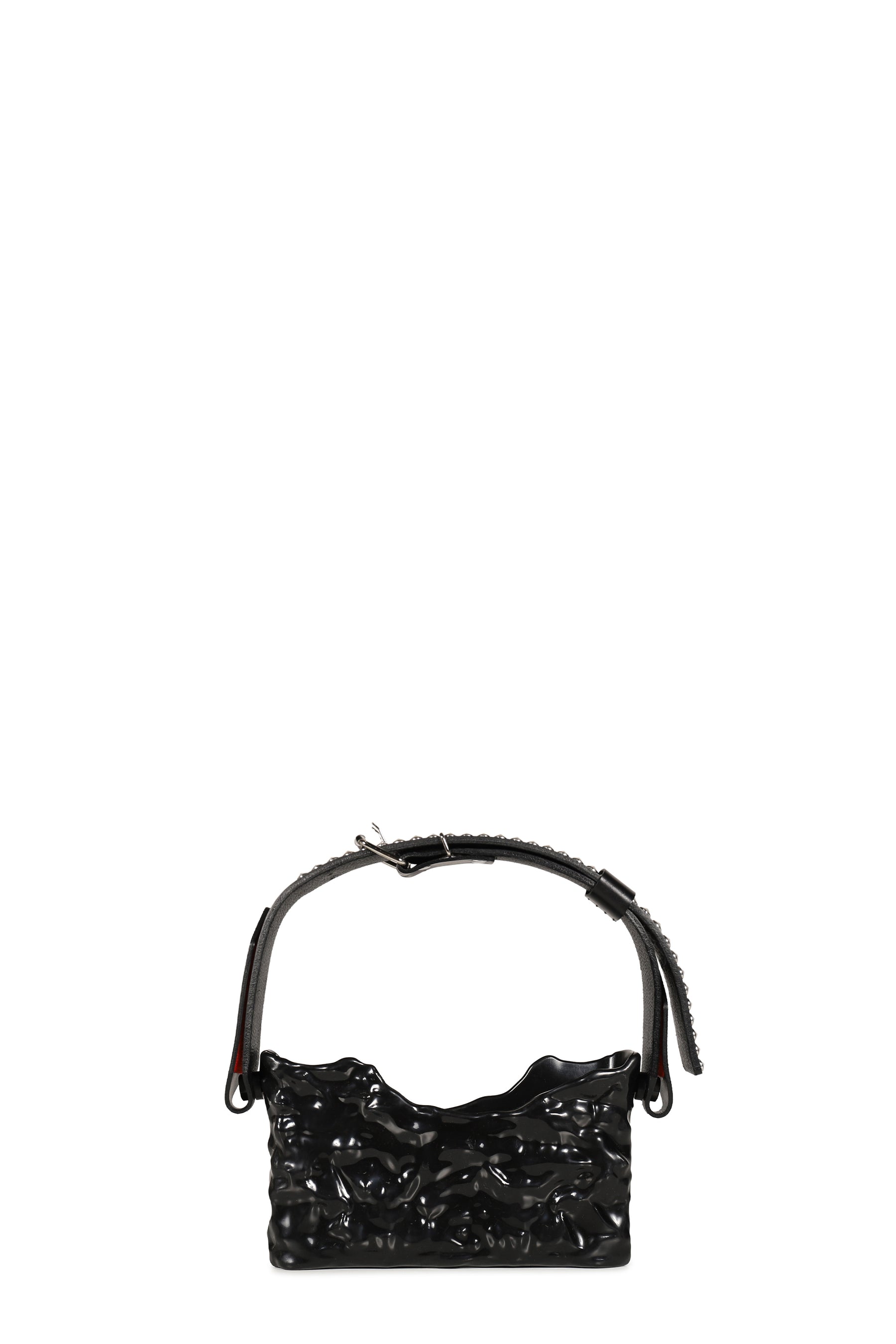 STUDDED BAGUETTE BAG / BLK