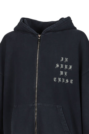 ISWT ZIP HOODIE / BLACK