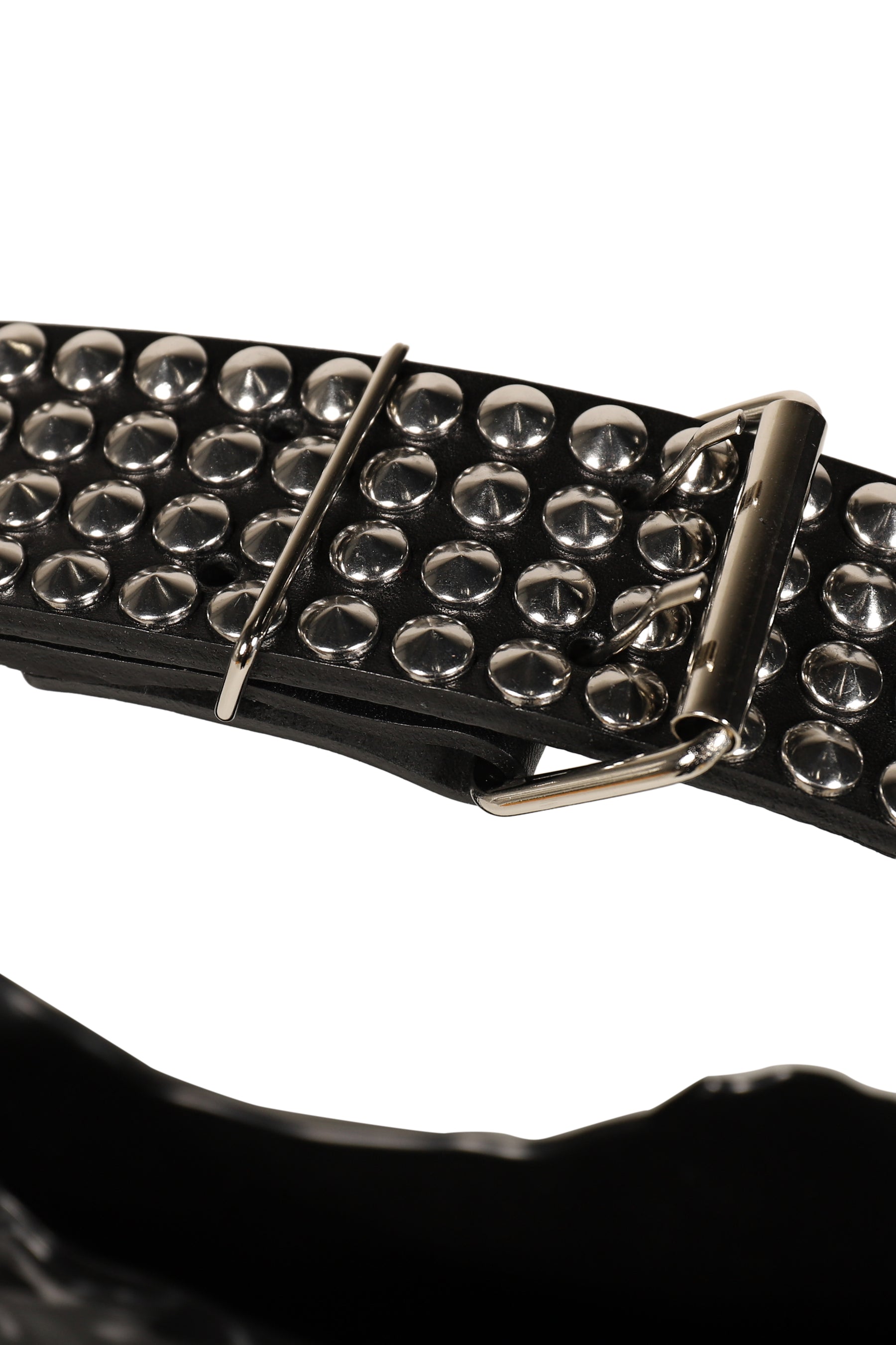 STUDDED BAGUETTE BAG / BLK