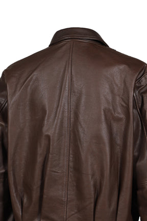 LEATHER BLOUSON / BRW