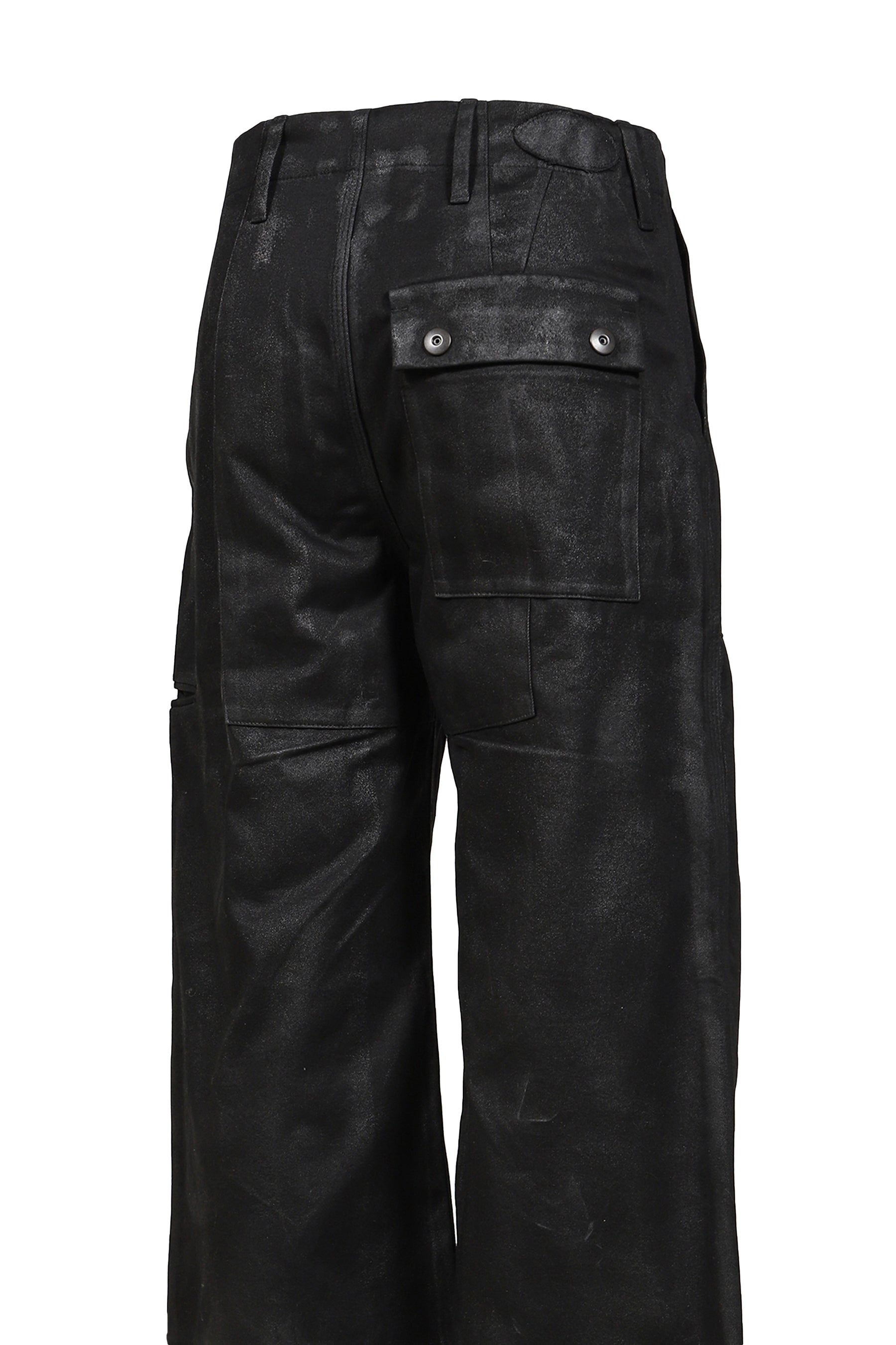SCREEN PRINT DOCKING PANTS / BLK