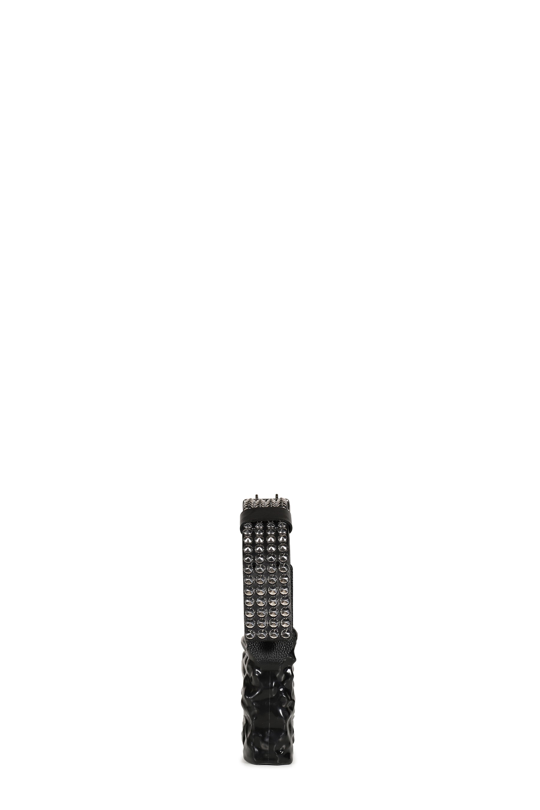 STUDDED BAGUETTE BAG / BLK