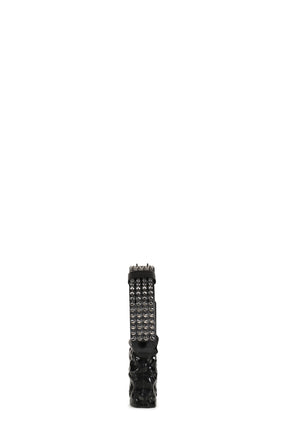 STUDDED BAGUETTE BAG / BLK