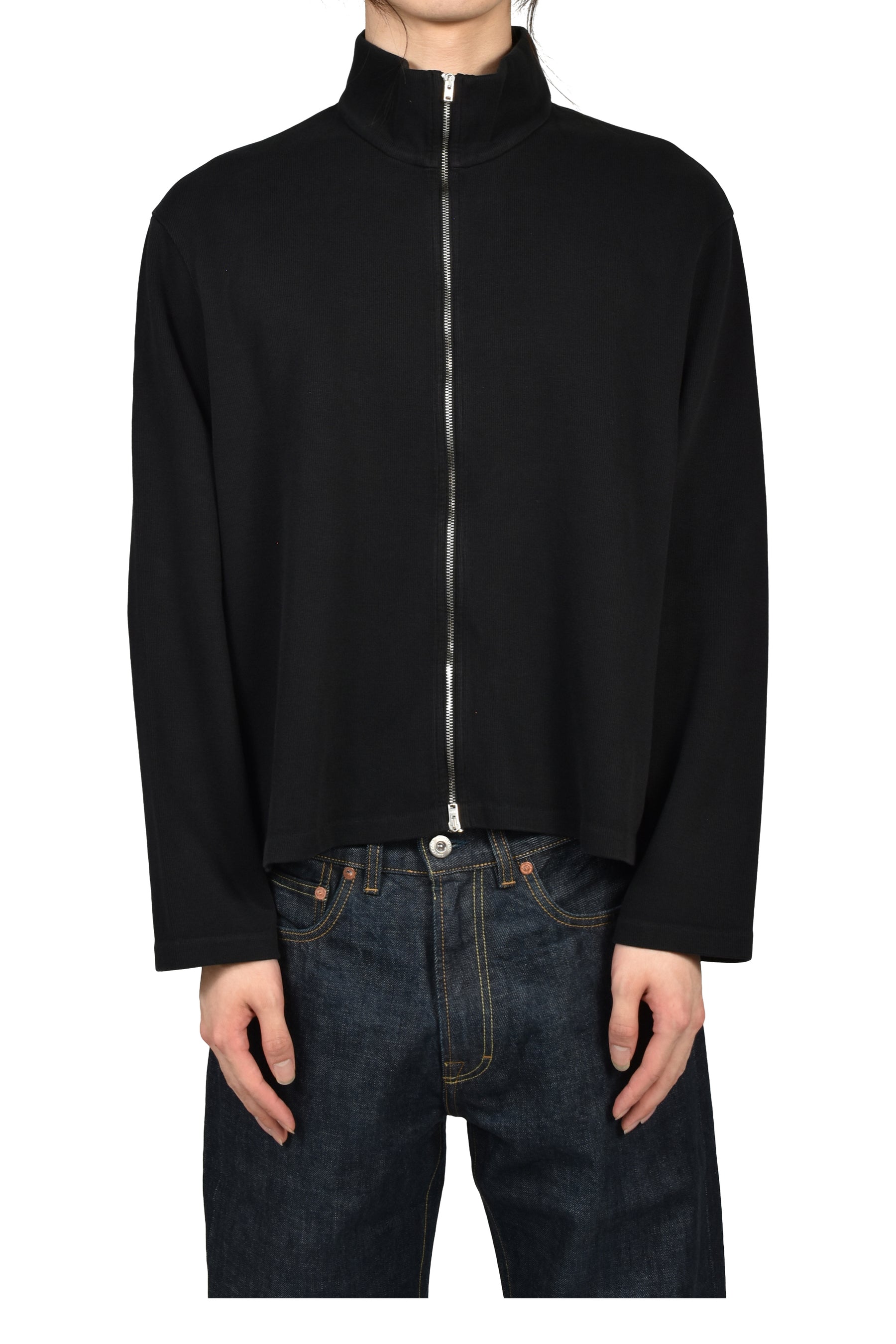 SHRUNKEN FULLZIP / BLK