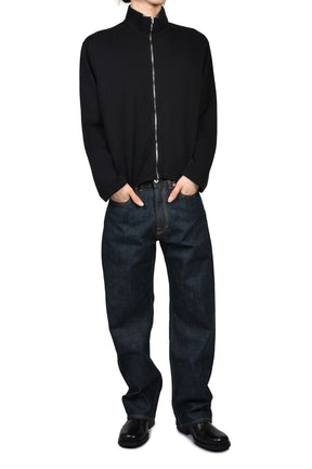 SHRUNKEN FULLZIP / BLK