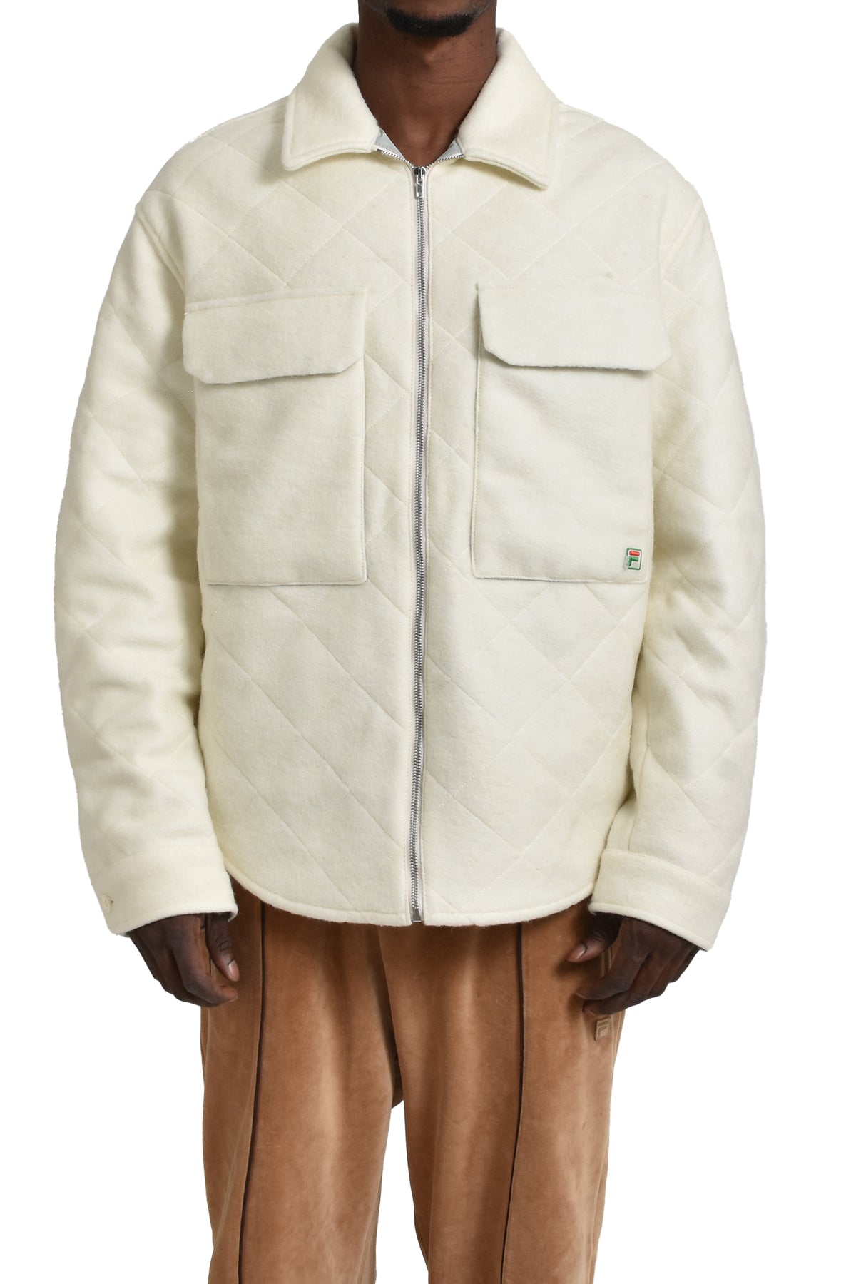 F+ QUILTED OVERSHIRT / IVORY