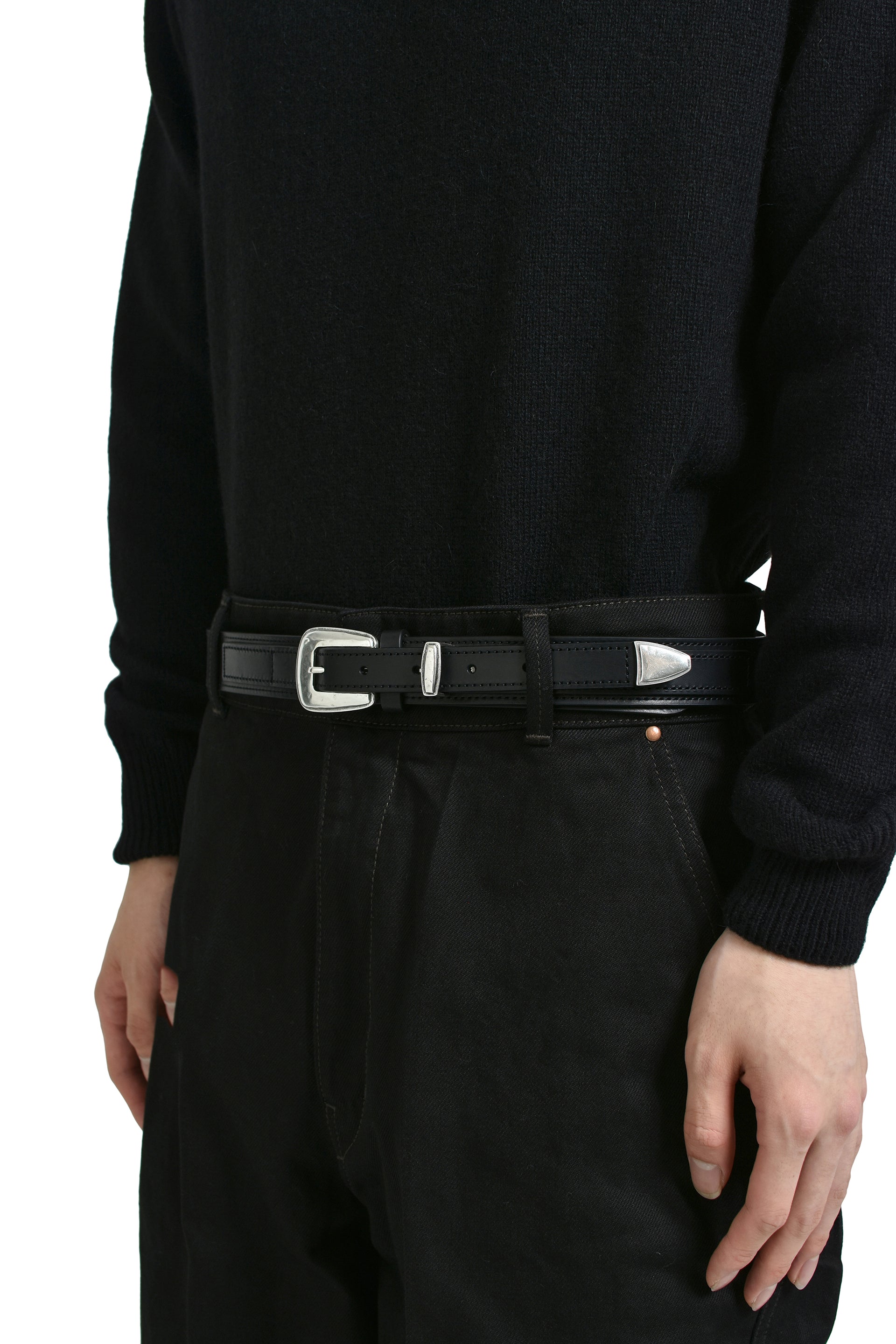 MINIMAL WESTERN BELT / BLK
