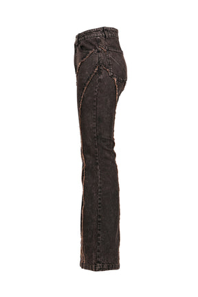 FLARE DENIM PANTS / BRW