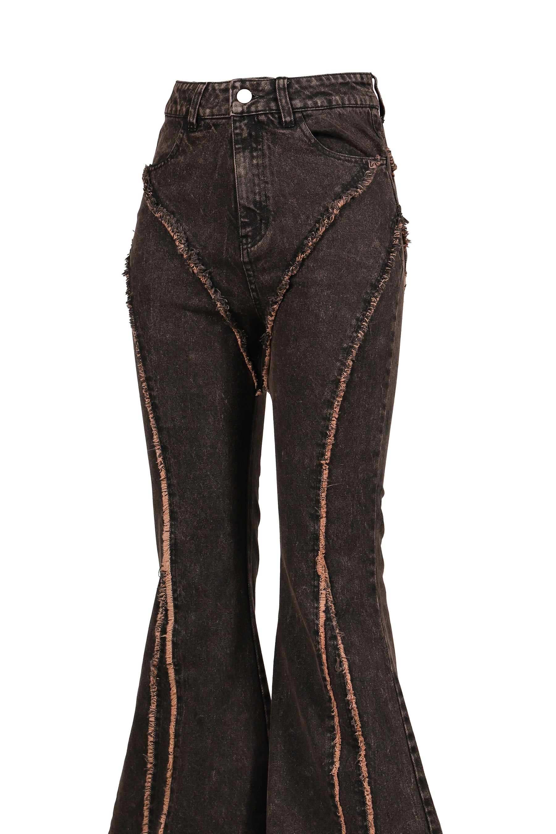 FLARE DENIM PANTS / BRW