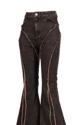 FLARE DENIM PANTS / BRW