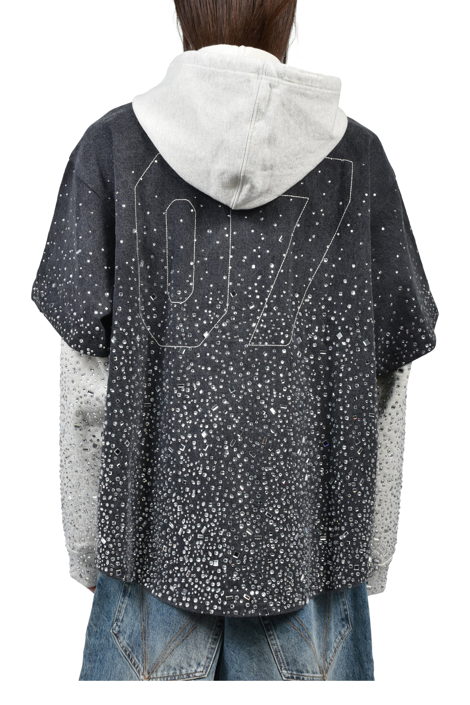 SHATTERED GLASS KNAPP RANCH HOODIE / BLK/GRY