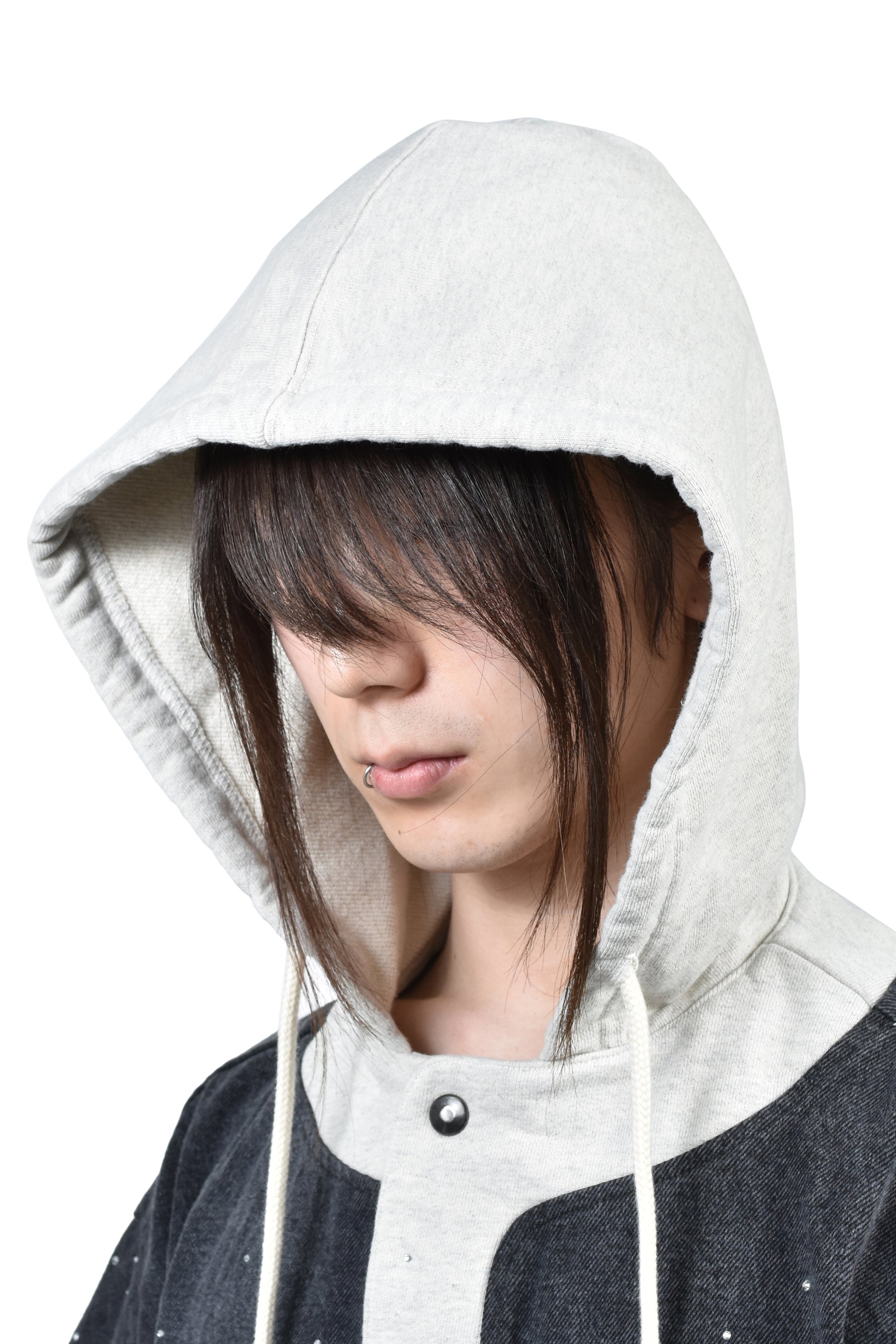 SATOSHI NAKAMOTO SHATTERED GLASS KNAPP RANCH HOODIE / BLK/GRY