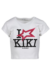 KIKI CROP T-SHIRTS / WHT