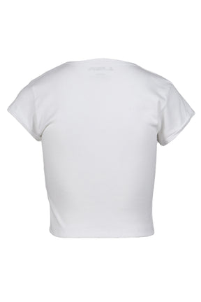 KIKI CROP T-SHIRTS / WHT