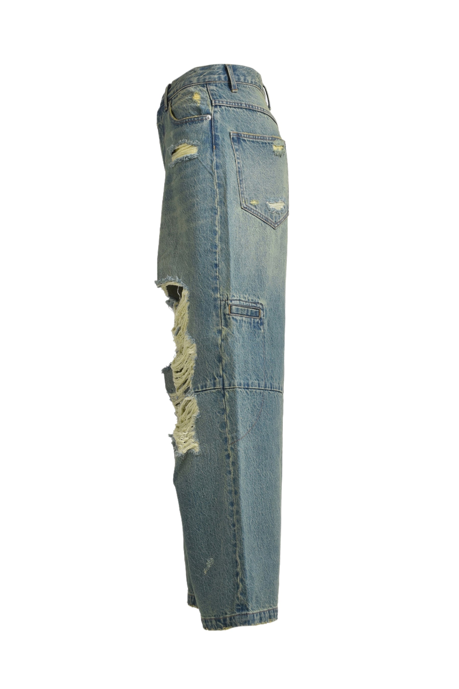 GRUNGE WIDE DENIM PANTS / IND