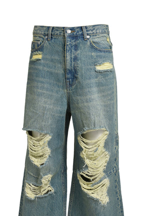 GRUNGE WIDE DENIM PANTS / IND