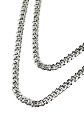 TINY CUBAN DOUBLE CHAIN ​​/ SIL