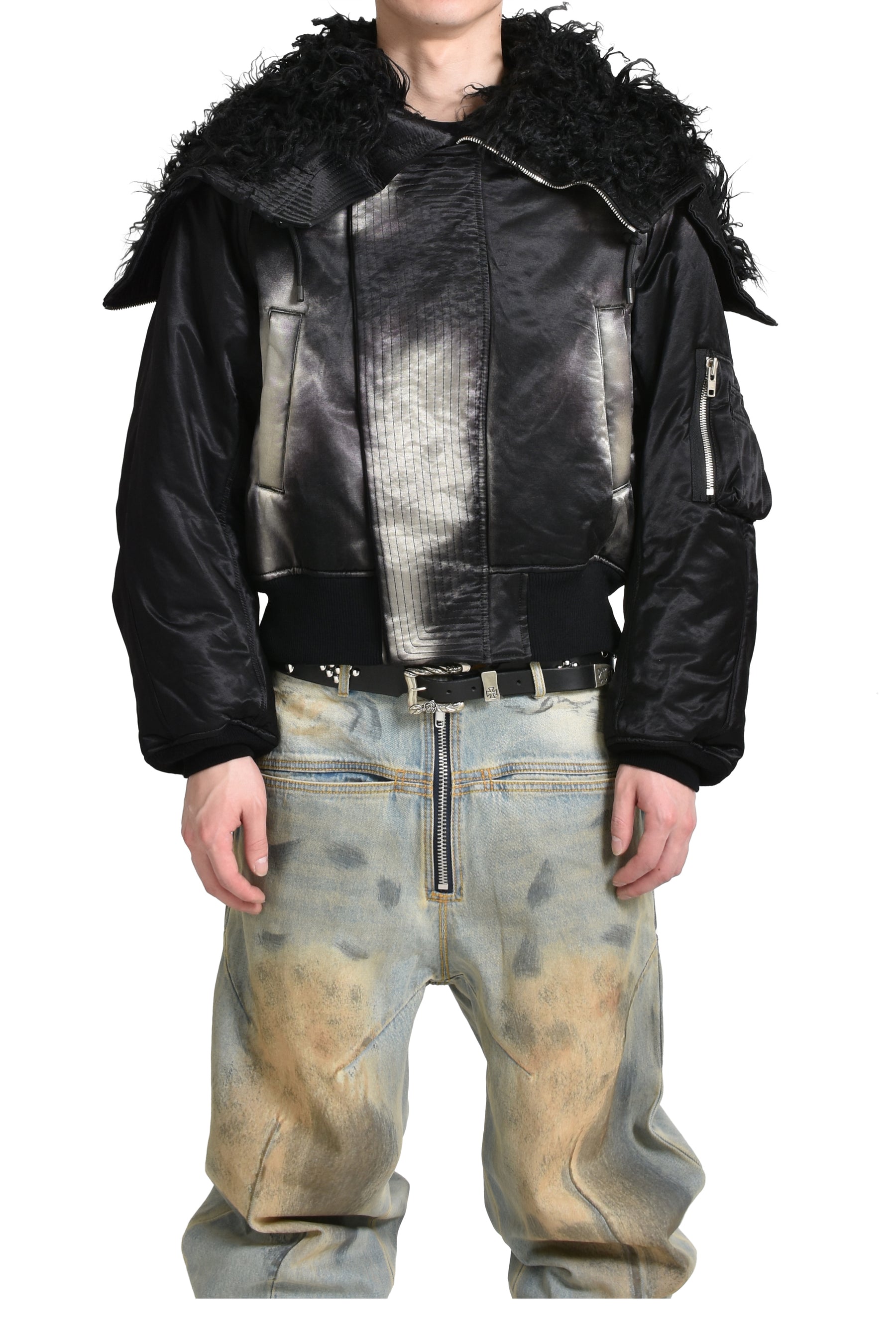 SUN FADED N2-B BOMBER JACET / FADED BLK