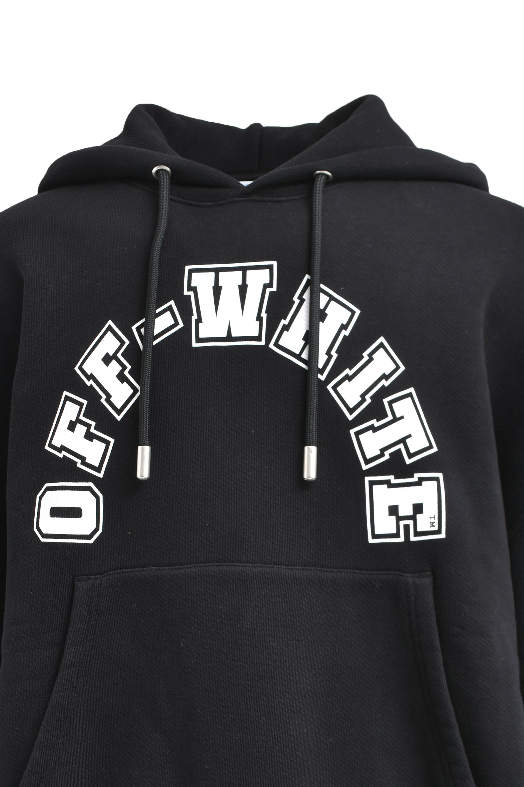 FOOTBALL OVER HOODIE / BLK WHT