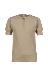 RIB HENLEY TOP / SAGE