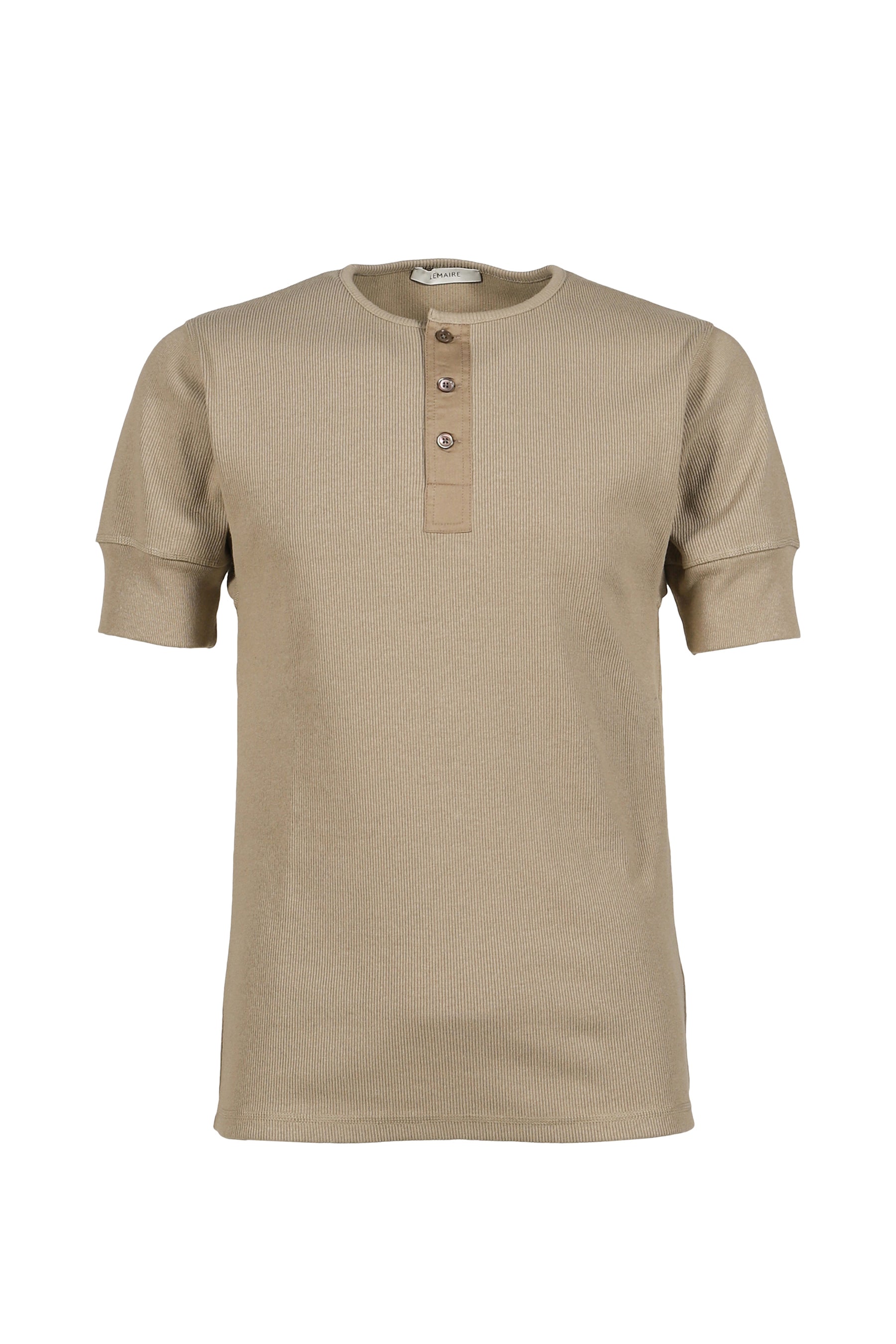 RIB HENLEY TOP / SAGE