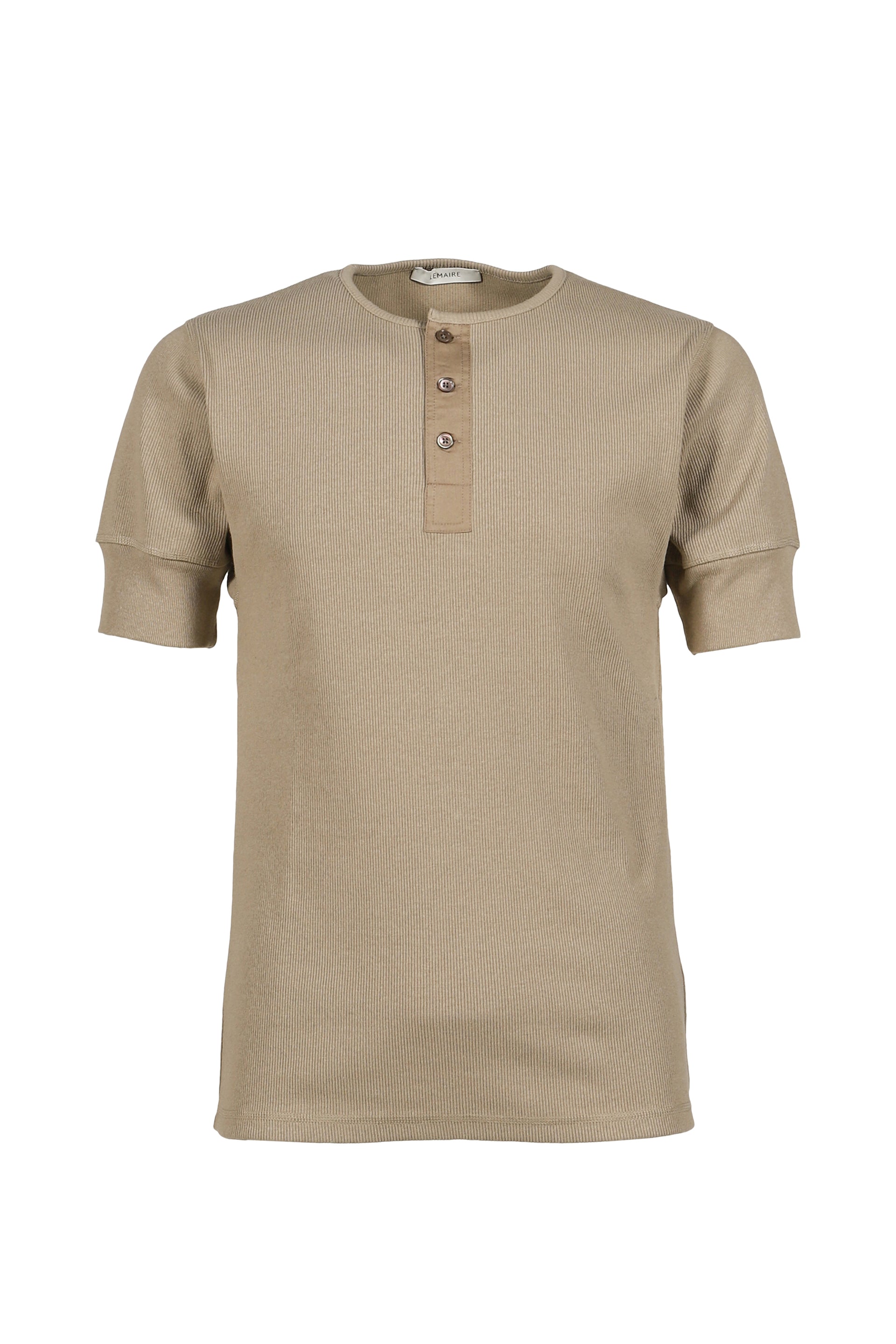 RIB HENLEY TOP / SAGE