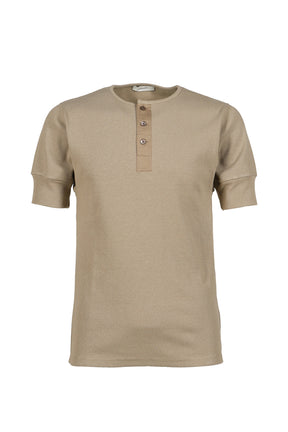 RIB HENLEY TOP / SAGE