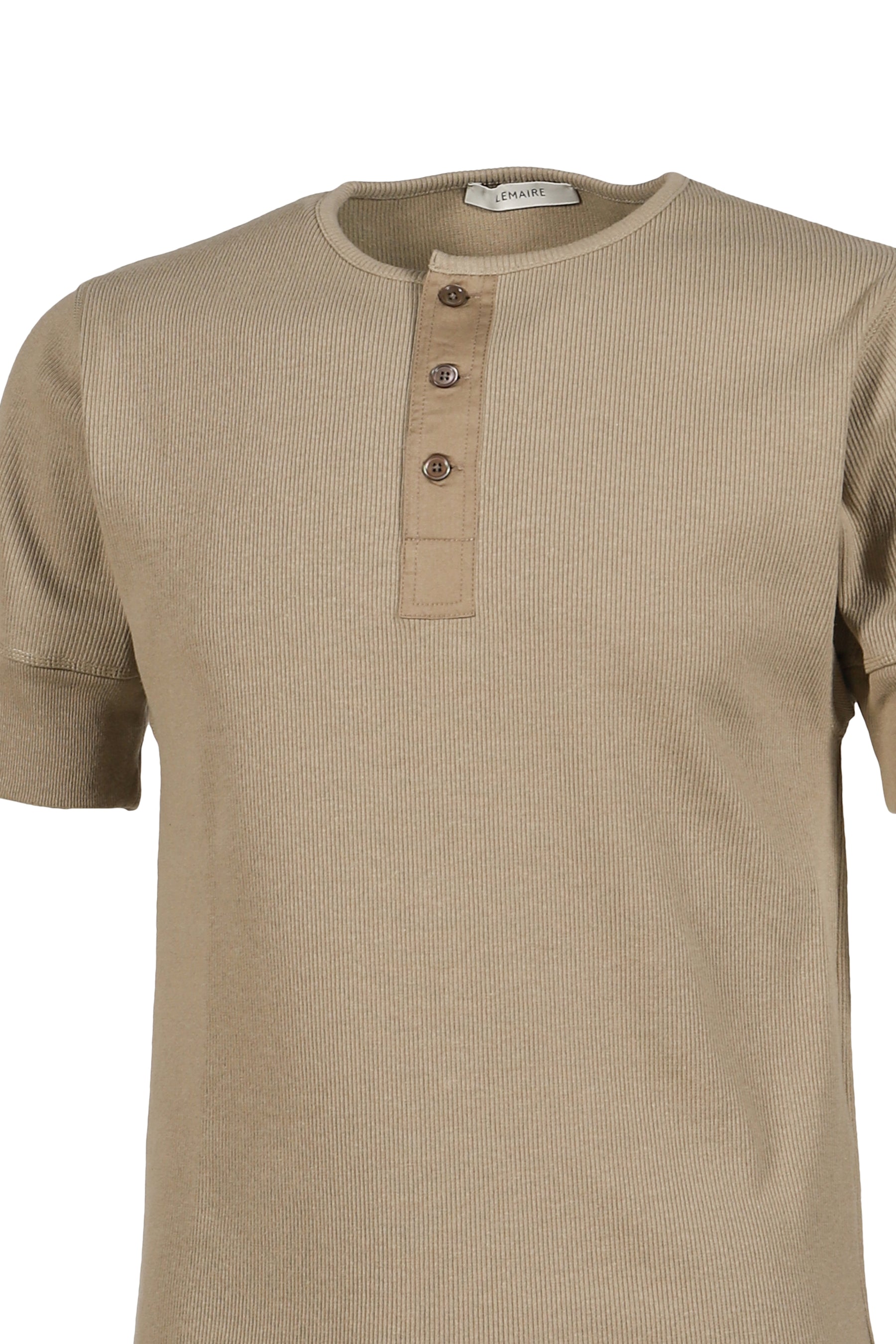 RIB HENLEY TOP / SAGE