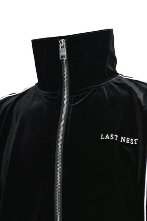 VELOUR TRACK JACKET V2 / BLK