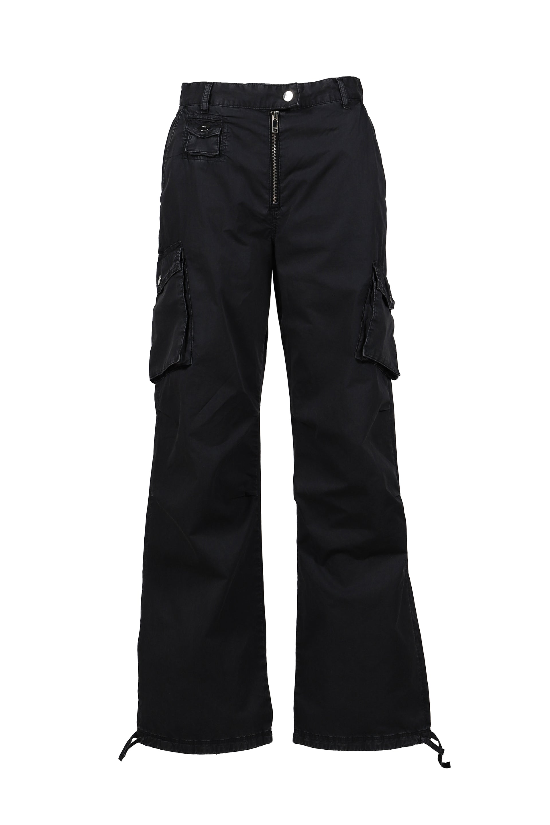 WASHED COTTON TWILL PANTS / PHANTOM