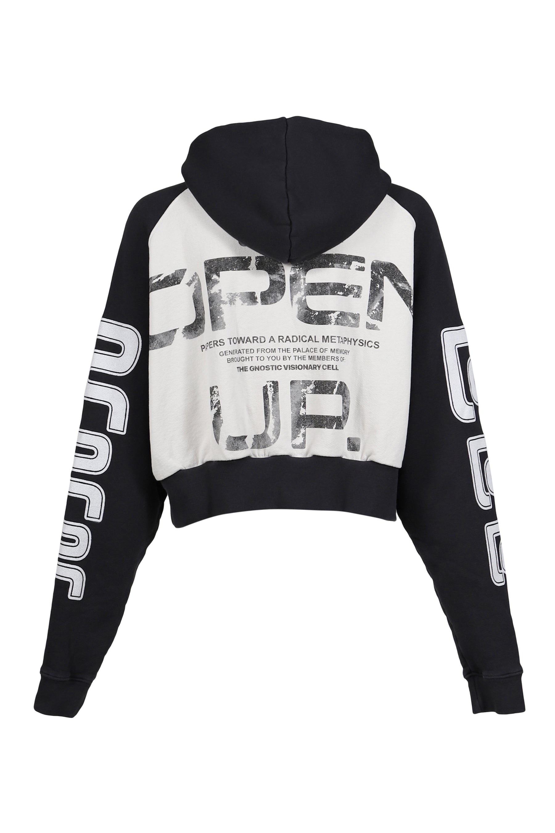 OPEN UP AGAPE HOODIE / BLK / HEATHER