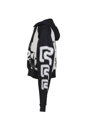 OPEN UP AGAPE HOODIE / BLK / HEATHER