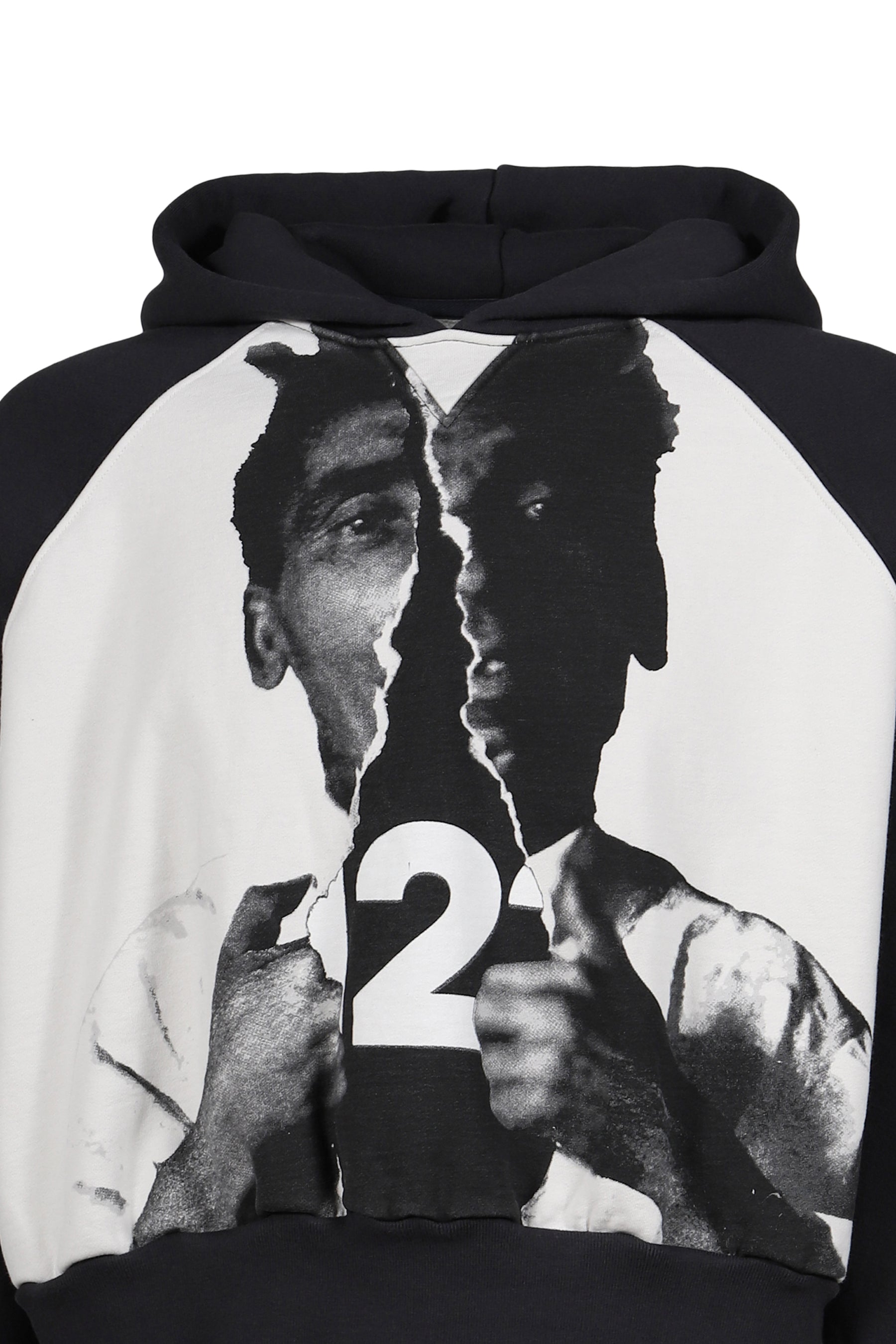 OPEN UP AGAPE HOODIE / BLK / HEATHER