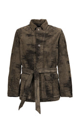 MOLE JACQUARD DENIM BLOUSON / GRY